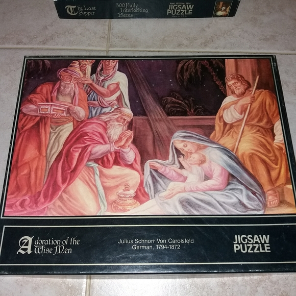 Jigsaw puzzle 2×500 The Last Supper and Adoration - Picture 2 of 5